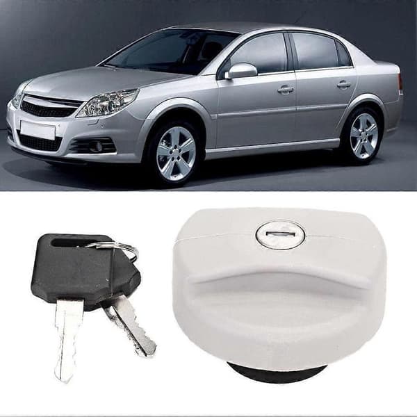 Tanklock för bränsletank Vauxhall Opel Grå Bensintanklock med nyckel