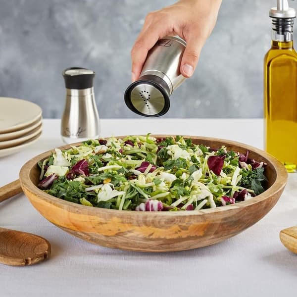 Salt- og pepperbøsser i rustfritt stål og glass Black