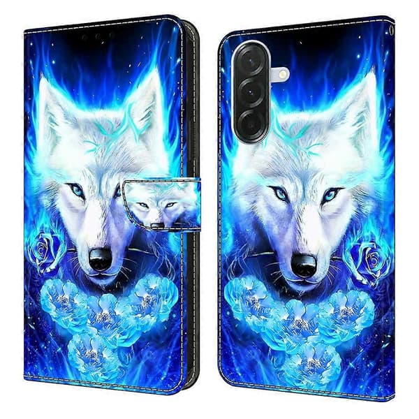 För Samsung Galaxy A57 Läderfodral Mönstertryck Plånboksställ Flip Telefonfodral