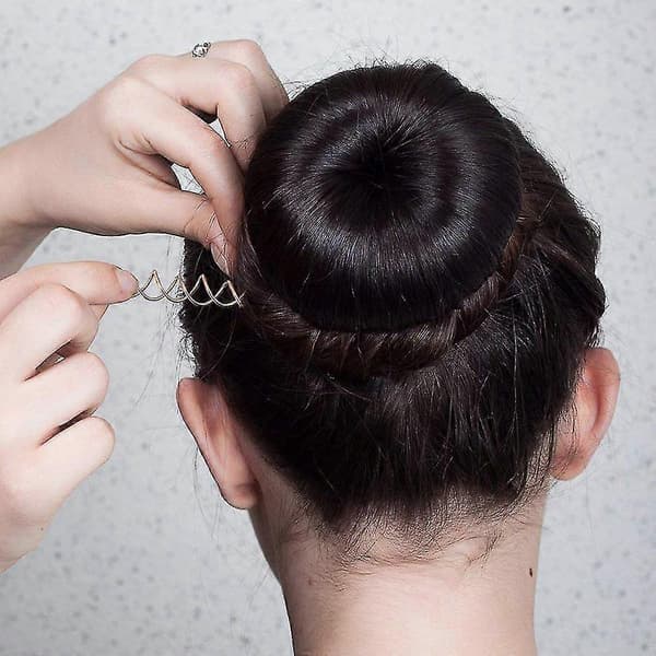 20 spiralhårnåle, snoede clips, runde hårclips, hårstyling spiral
