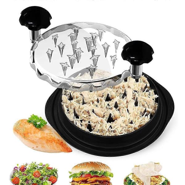 Köttstrimlare Manuell Handmatberedare Köksredskap för Pulled Pork Black One Size