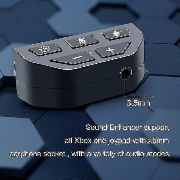 Stereo hodetelefonadapter for Xbox One-kontroller, mikrofon hodetelefonkonverter