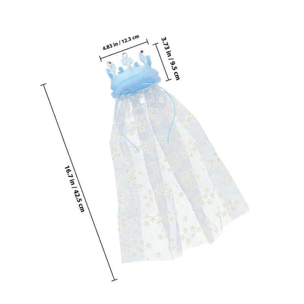 Prinsesse-diadem for jenter, bryllup, holdbart, 1-pakning