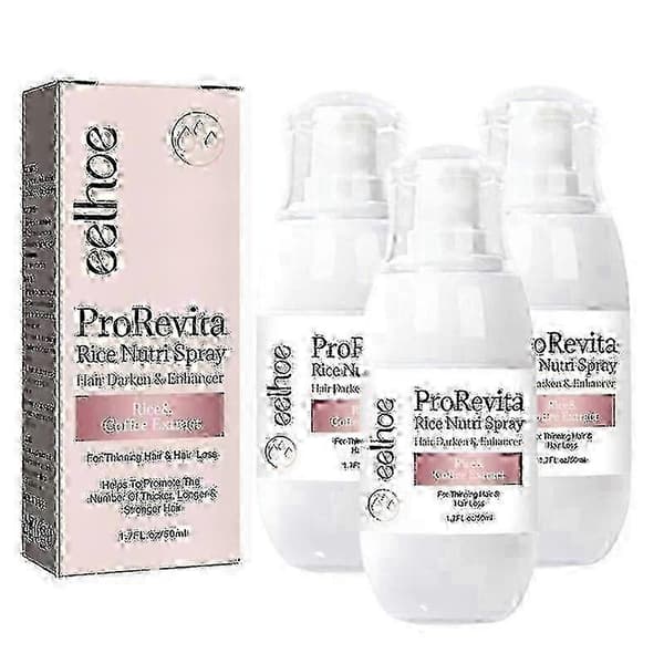 3 st Zephta H-Regrow 2.0, Zephta Håråterväxt, Prorevita Rice Nutri Spray, för hår