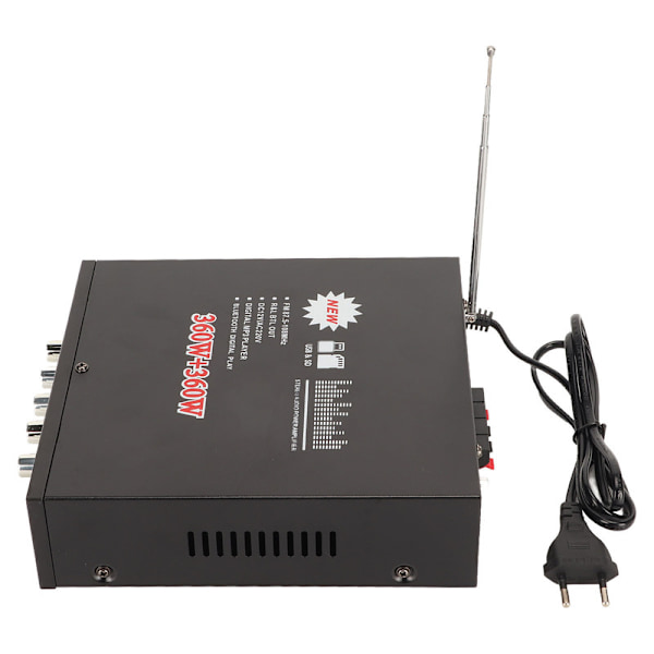 12V Bluetooth digitaalinen vahvistin 360W ja 360W 220V äänenvoimakkuuden säätimellä autoille, kodeille ja viihdepaikoille 1.5