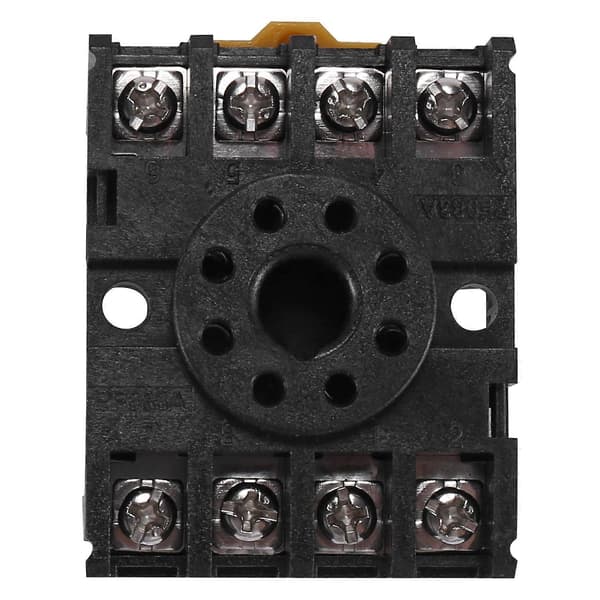 8-pin PF083A relébasekontakt Black