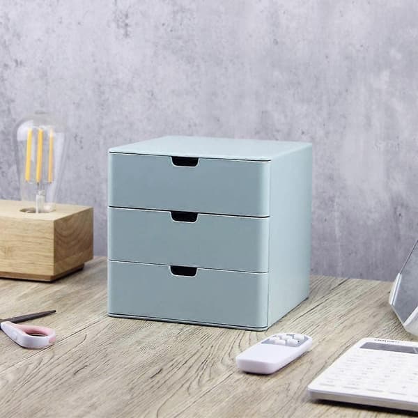 Skuff Vanity Organizer, Kompakt Oppbevaringsorganisering Skuffer Liten Størrelse Rosa Blue