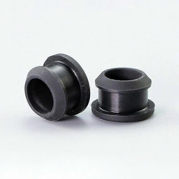 Silikon Gummi Snap-on Hullplugg 2.5mm~30mm Svarte Blindhetter Rør 5 Pcs A 29mm