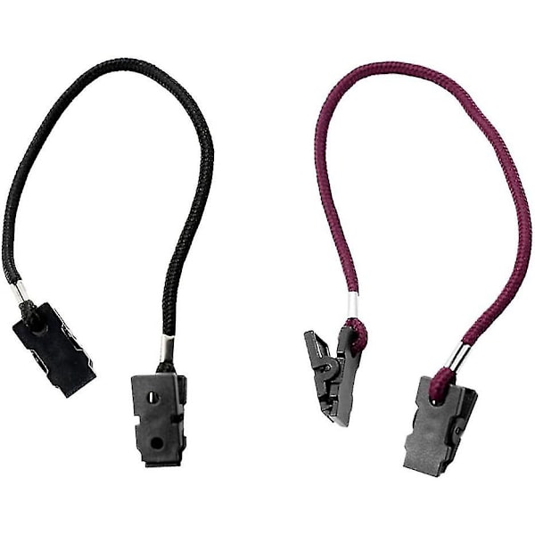 2X Säkerhetsvindklämma Lanyard Cord Protector för utomhuscampinghatt keps halsduk