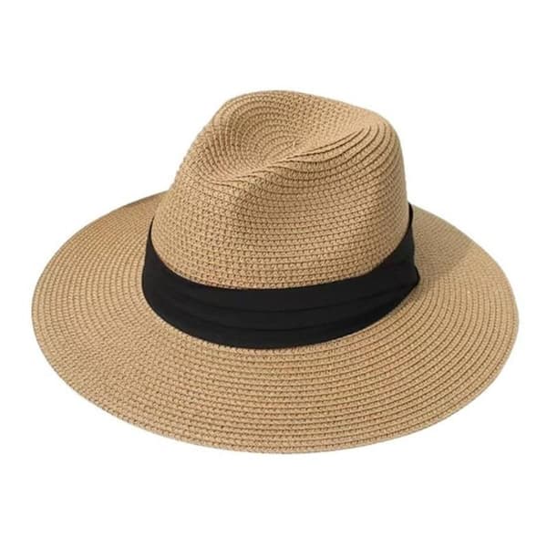 Herre Bredskygget Panama Fedora Sommer Strand Solhat