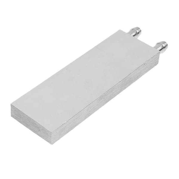 Aluminium vandkøleblok 120X40X12mm køler til computer CPU radiator Argento