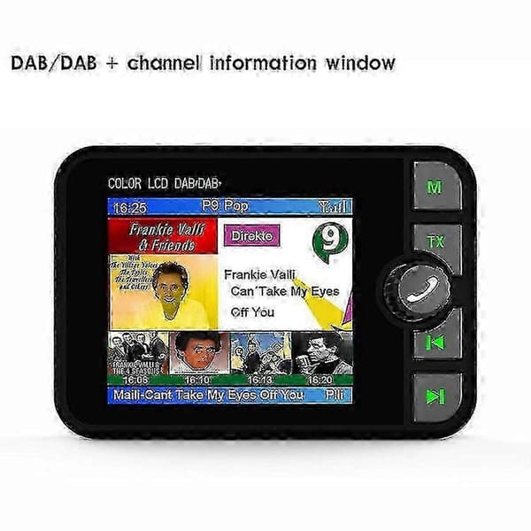 DAB-radiomottaker i bilstereo lyd digitalt signal kringkastingsadapter DAB+ antenne Bluetooth-kompatibel MP3 FM-sender