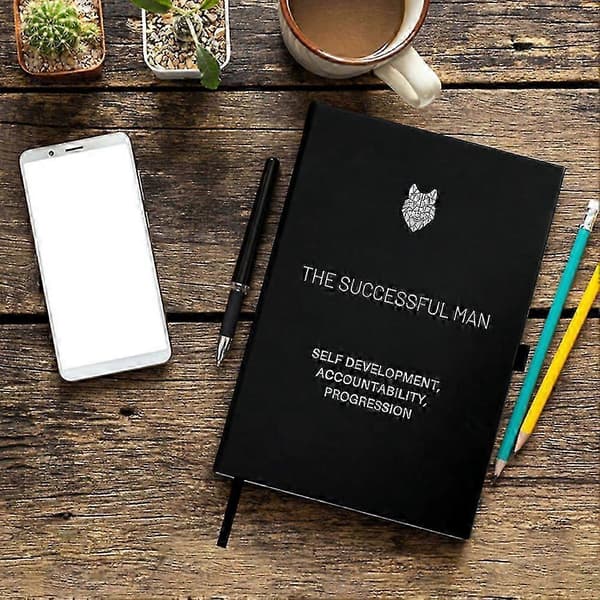 The Successful Man Journal 2026 Daily Planner Goal Tracker, Guided Self-Improvement Journal Motivational Success Notebook Gift