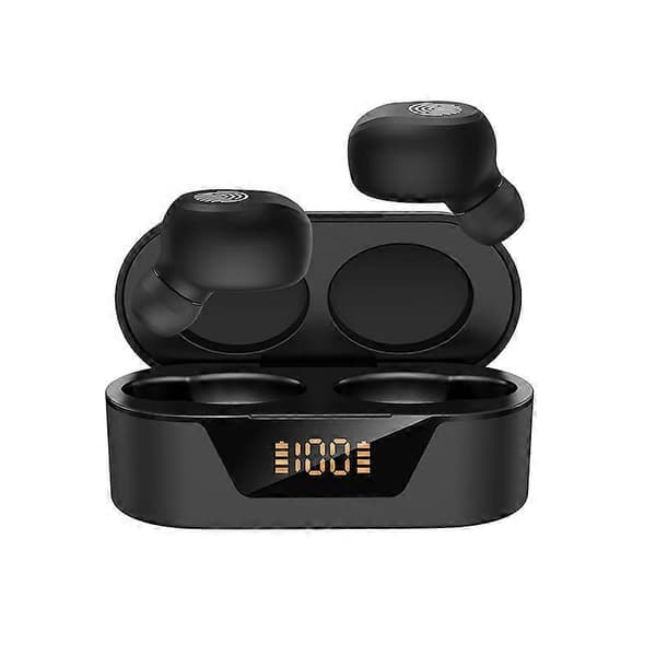 Mini bluetooth-headset med strömdisplay touch bluetooth-headset black