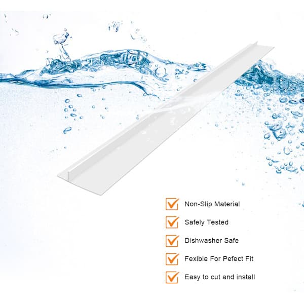 Stove gap cover keeps clean between stove and cabinet 61.5 cm 2-pack White White