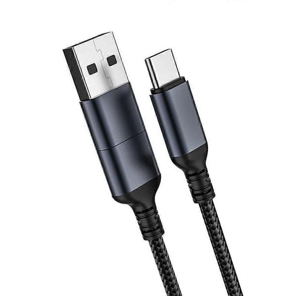 Type-C Datakabel 2-i-1 Plug Play Stabil Utsignal Portabel 3A Hurtiglading 1.2m Mobiltelefonlader USB-C Kabel for Android