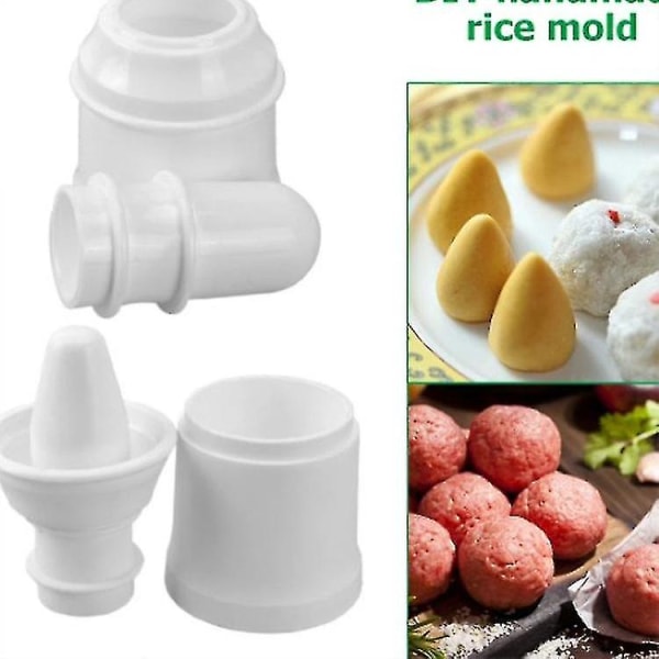 Mugg Gjør-det-selv Rice Ball Press Maker Kjøkken Kjøttboller Mugg Gjenbrukbart Sushi-verktøy Håndlaget Bento-form