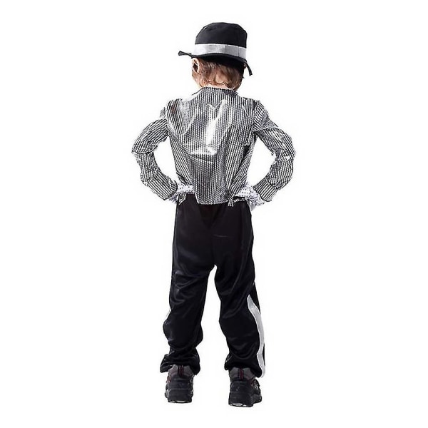 3-16 år Barn Tonåringar Michael Jackson Cosplay Kostym Performance Outfits Set Halloween Party Fancy Dress Presents-hao 6-8 Years