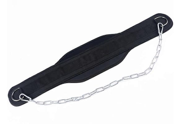 Dippbelte med kjede for vektløfting, pull-ups, dips, trening, fitness Black One Size