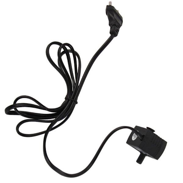 Mini Dränkbar Vattenpump Justerbar Tyst IPX8 Vattentät Fontänpump med Sugkopp för Akvarium EU-kontakt 220-240V