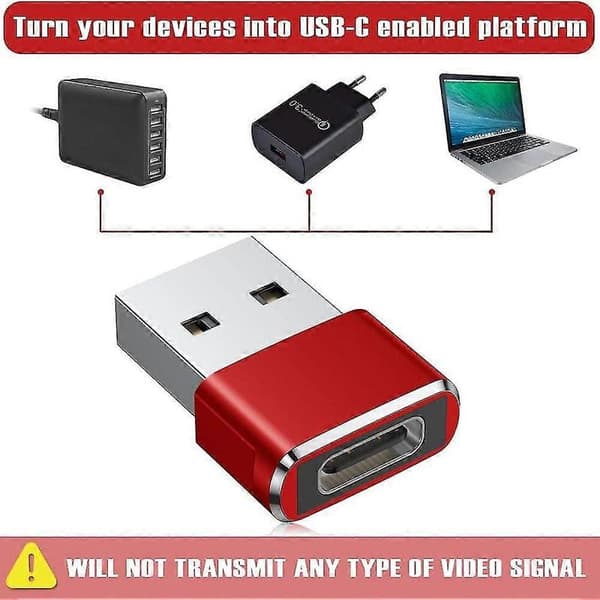 Usb C Hona Till Usb Hane Adapter (2-pack), Typ C Till Usb A Laddarkabel Adapter För Iphone 11 12 Pro
