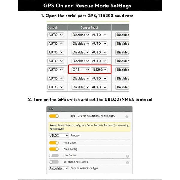 Til FLYWOO GOKU GM10 Pro V3 GPS-modul med kompas QMC5883L 72 søgekanaler til FPV-drone