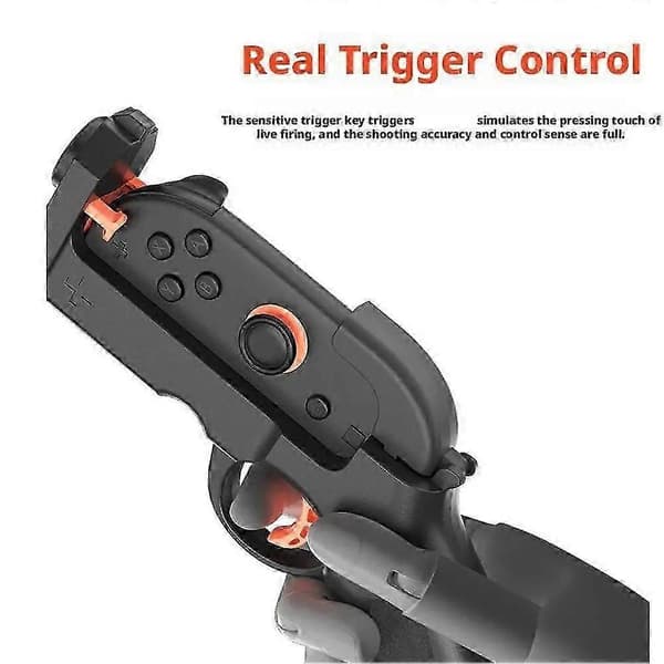 2 STK Skydespilspistol til Switch 2 Venstre og Højre Controller Skydepistol Håndgreb til NS2 Gaming Tilbehør