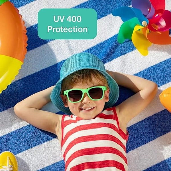 12-pack solglasögon i olika färger för barn eller vuxna, strand- och pooltillbehör med UV-skydd