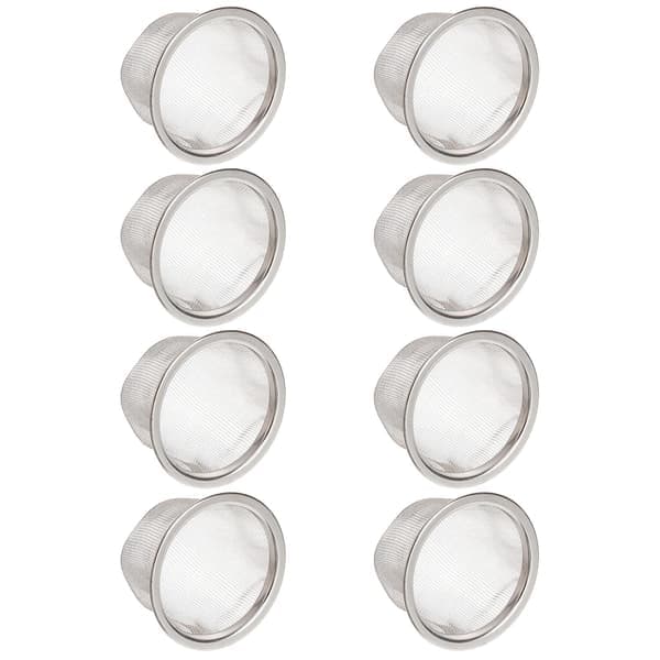 8 stk. tefiltre i rustfrit stål, metalinfuser, robust te-si
