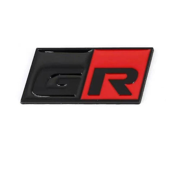 3d metalllogotyp Gr Sportmärke Trunk Bildekal för Toyota Rz Rc Rs Yaris Corolla Chr Harrier Camry Gr Sport Emblem Tillbehör GRsport bright