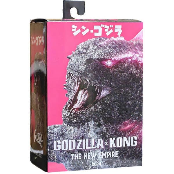 NECA 2024 Godzilla vs Kong Burning Godzilla Modellfigur Leketøy 16CM Boksesett