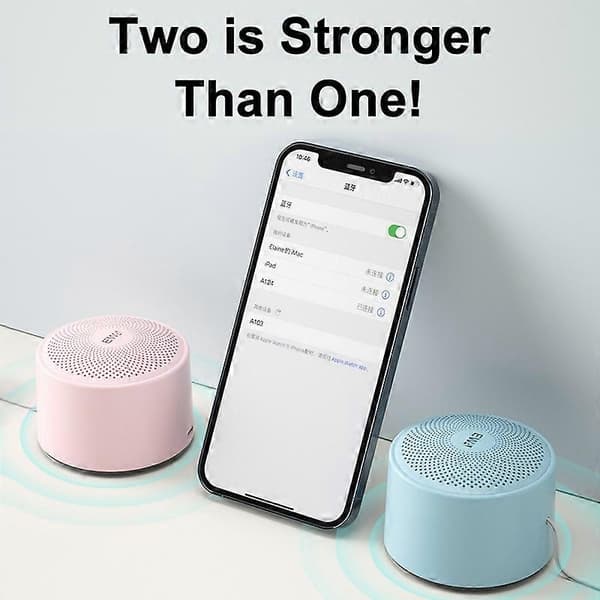 EWA A124 kannettava mini TWS Bluetooth-kaiutin ulkokäyttöön IPX5 vedenpitävä subwoofer Silver