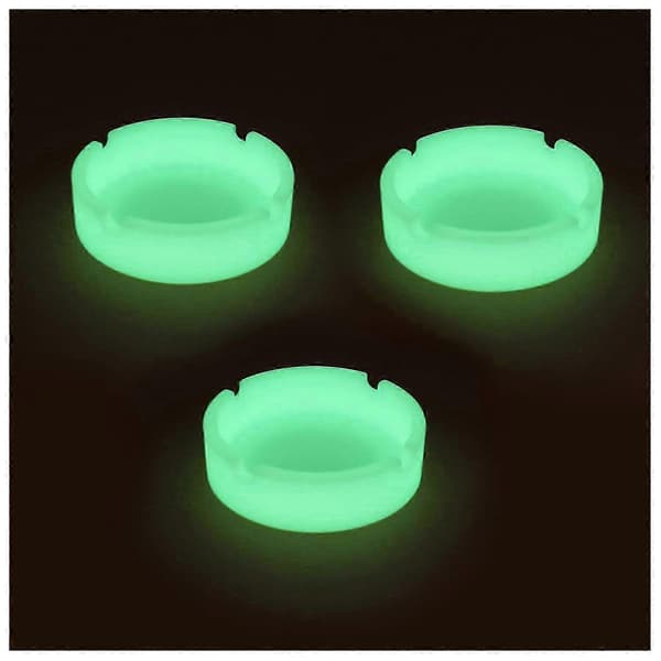 3-pack cool askkopp lysande silikonaskkopp askkoppar för utomhusbruk premium silikongummi hög temperatur värme 26s