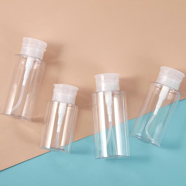 3x Push Down Pumpeflaske Dispenser Genopfyldelig Klar til Neglelak 150ml 300ml Other
