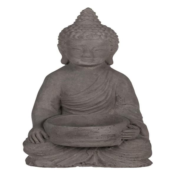 Ljushållare Buddha - För värmeljus gray