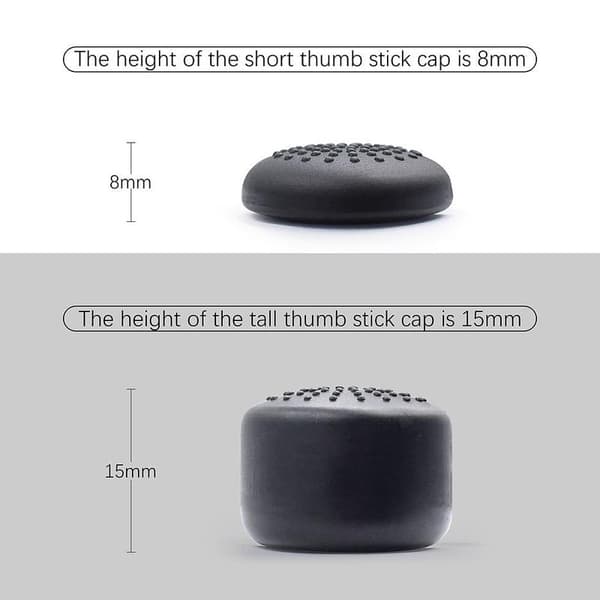 8 stk PS5 Gamepad Thumb Grips Joystick Ekstra Høj Beskyttelse