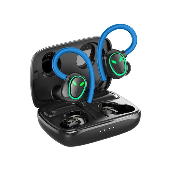 Sport Bluetooth-headset öronmonterat smart vattentätt coolt LED-ljusdisplay Bluetooth-headset