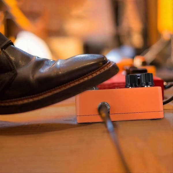 KOKKO Elektrisk Guitar Effektpedal Analog Phaser Effektpedal True Bypass Phase Mini Single Guitar P Orange