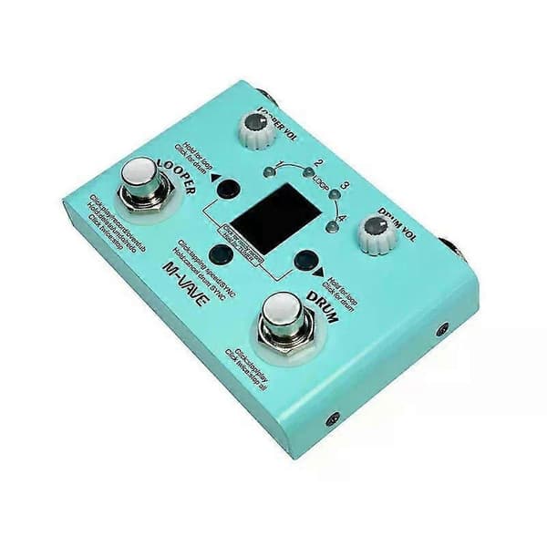 M-VAVE LOOPER Gitarr Effektpedal Inspelning Trummaskin Frasloop Monoblock Stämapparat Effektpedal Tillbehör till Elgitarr
