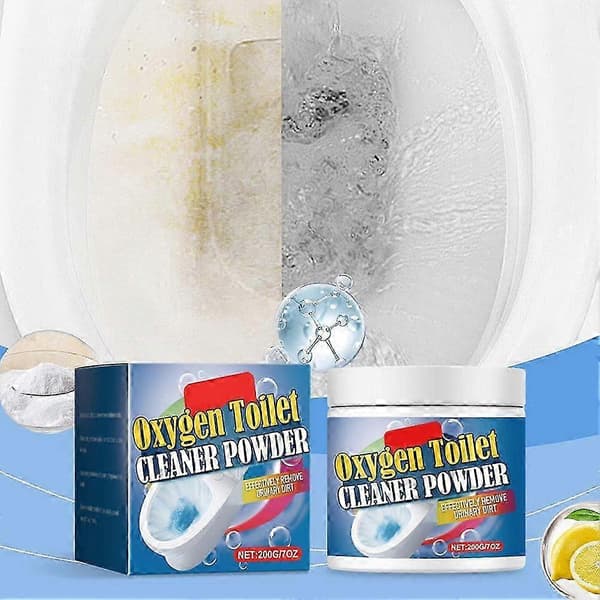 Toiletskum Rengøringspulver Skummende Lugt Plet Kalkfjerner