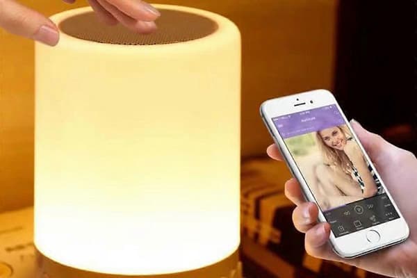 Vækkeur Vågn Op Lys Dæmpbare LED Touch Sengelamper Til Soveværelse White One Size