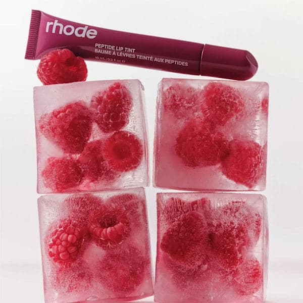 RHODE Lip Gloss Peptide Lipstick Lip Moisturizing Tinted Gel Lip Gloss Soft Tube Mirror Lip Gloss 4#Raspberry 4#raspberry 10ml