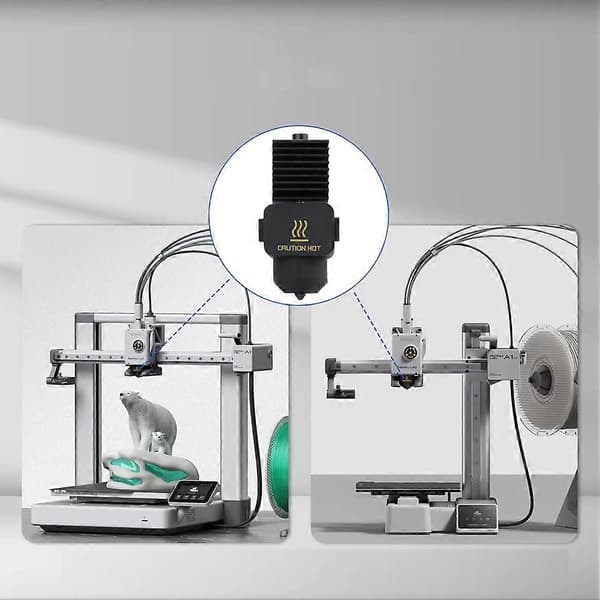 Til Bambu Lab A1 Hotend Kit Udskift Dyse Bambulab A1 Hotend A1 Mini Dyse Hot End Samling Printhoved Hærdet 0.4mm