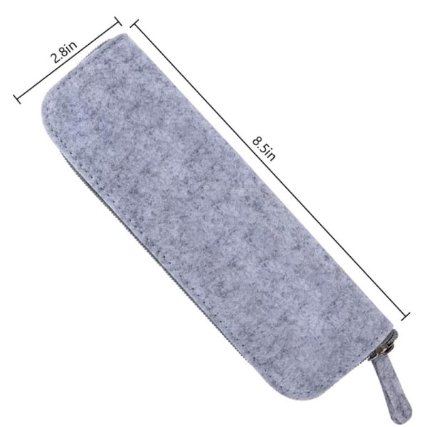 Diamantmalingsverktøysett med korsstingborverktøysett Blyantveske (lys grå)
