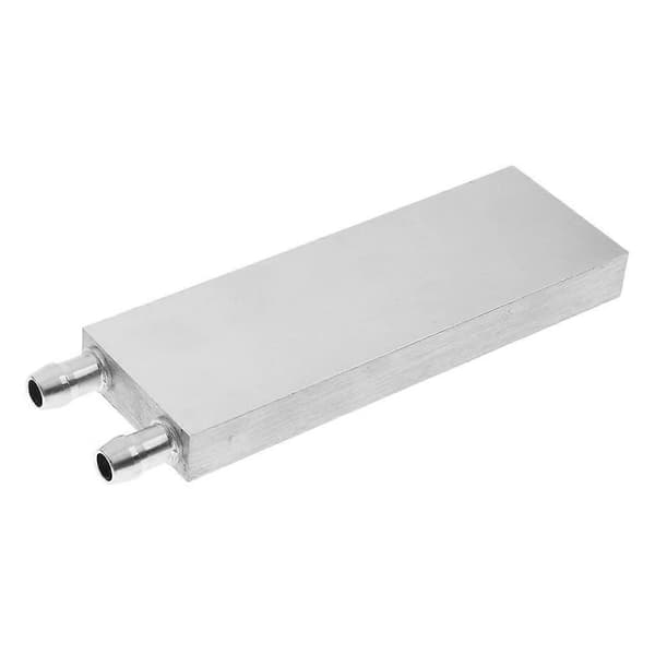 Aluminium vandkøleblok 120X40X12mm køler til computer CPU radiator Argento