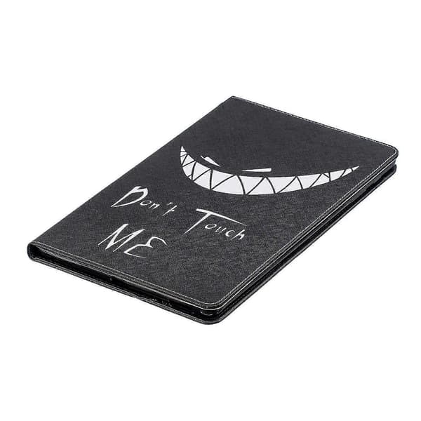 Mönstertryckt Plånboksfodral i Läder för Samsung Galaxy Tab A 10.1 (2019) T510 - Don't Touch Me