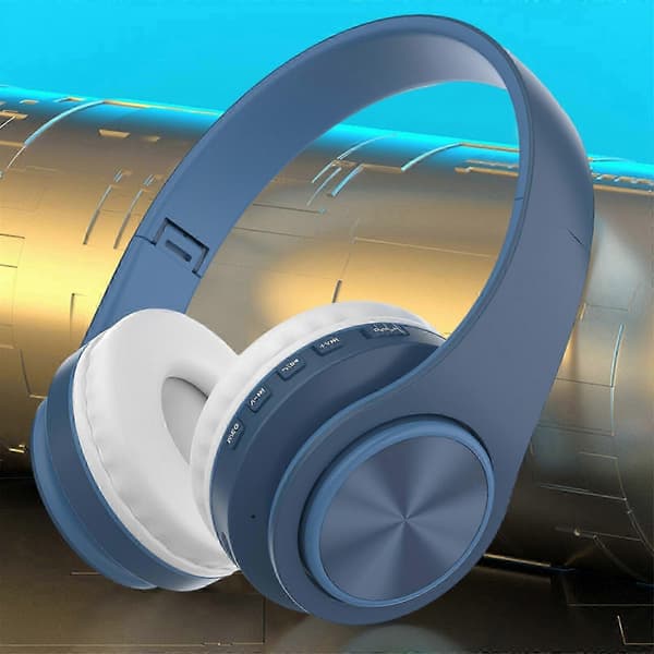 25-26 Bluetooth-headset med mikrofon Trådløst headset med mikrofon Bluetooth 5.0-headset 10 timers arbejdstid Støjreducerende Bluetooth-headset PUW1048 Blue