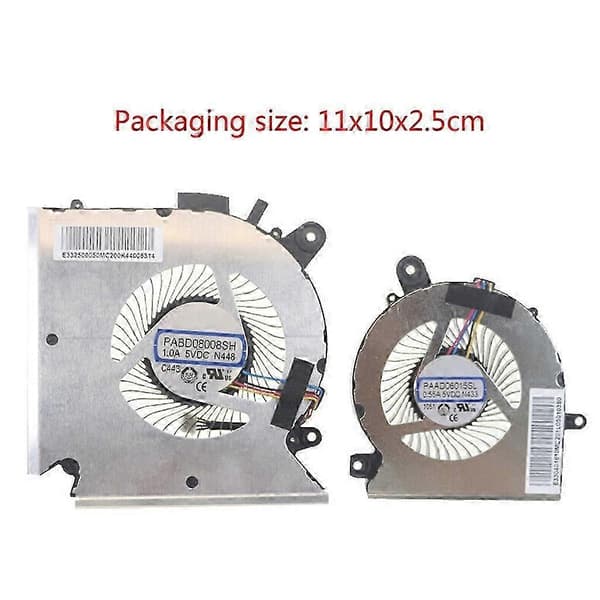 Effektiv CPU-kylare CPU GPU-kylfläkt för MSI Katana GF66 Pulse GL66 GPU fan