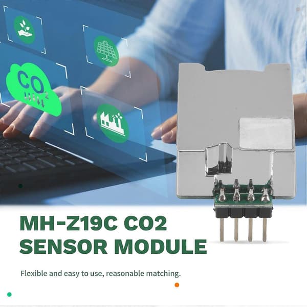 4X MH-Z19 MH-Z19C IR Infrarød CO2-sensormodul Kuldioxidgassensor NDIR Tilbehør