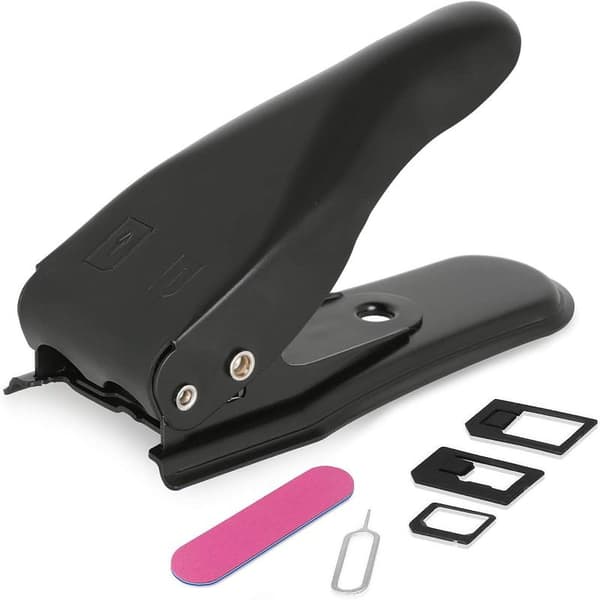 6 stk. 4 i 1 Dobbel SIM-kortklipper med adaptersett (Nano, Micro)